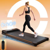 Folding Under Desk Walking Pad Treadmill With Adjustable Incline, 1-6 Km H Low Noise For Home  Office, LED Display, Magnetic Remote Control, Transport Wheels  Plug, Black.