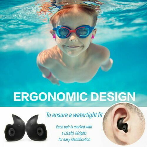 5  10 Pairs Soft Silicone Ear Plugs For Swimming Sleeping Anti Snore With Case UK