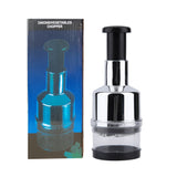 Vegetable Food Chopper, Salad Fruit Vegetable Food Chopper Slicer Peeler Manual Hand Press Garlic Onion Cutter Processor Slicer