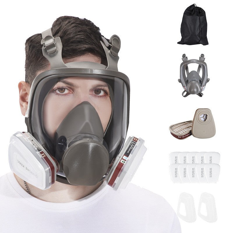 15 IN 1 Face Cover Respirator 6800 Full Face Gas Mask Facepiece For Welding Painting Sanding Asbestos Mold