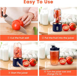 Rechargeable Electric Fruit Juice Maker Portable Blender Smoothie Juicer Machine
